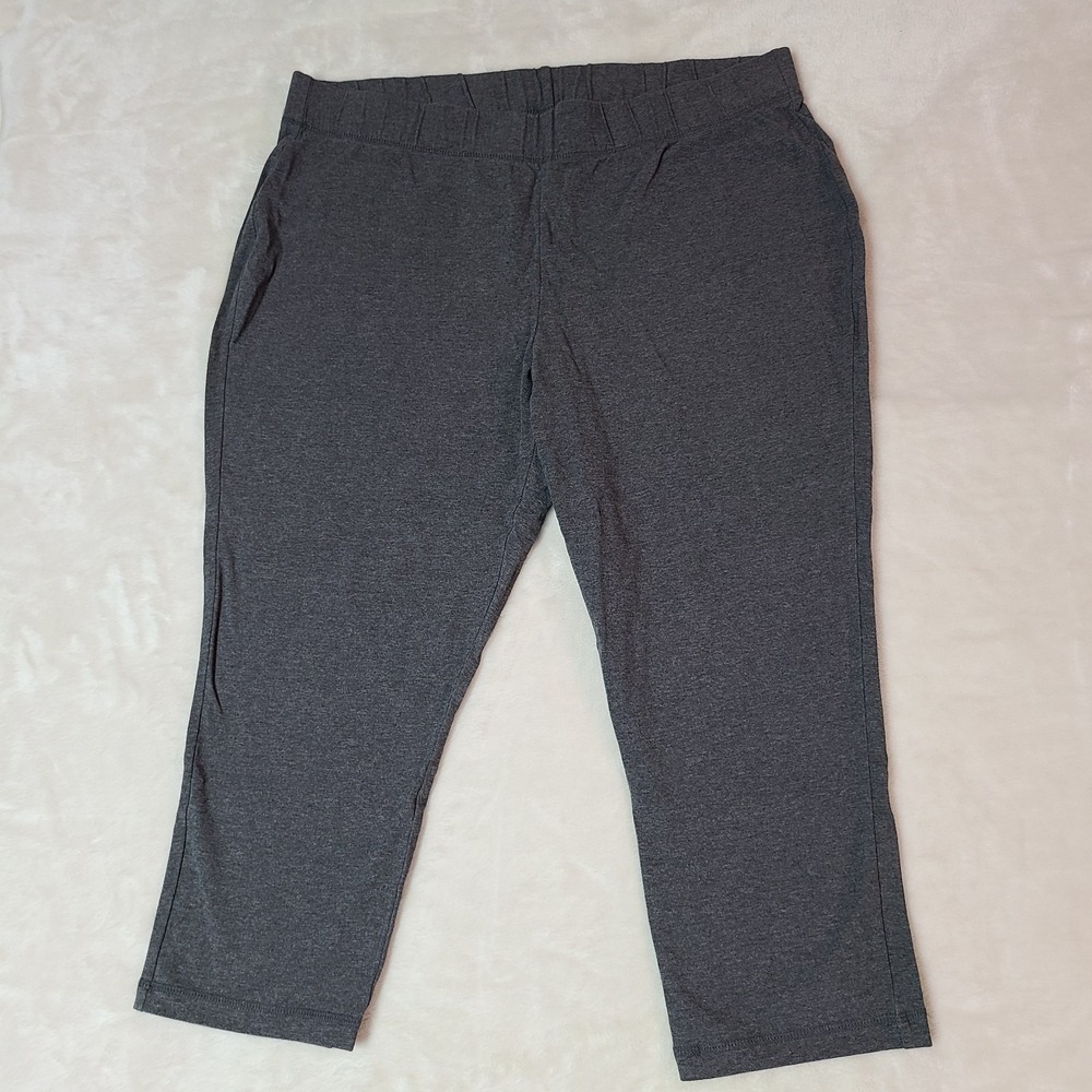 Livi Active Lane Bryant Activewear Pants Womens Size 18/20 Gray Cropped Capri